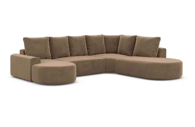 Wohnlandschaft Gomera Lounge U-Form aus Stoff