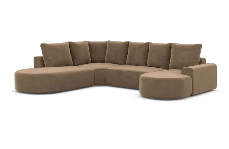 Wohnlandschaft Gomera Lounge U-Form aus Stoff