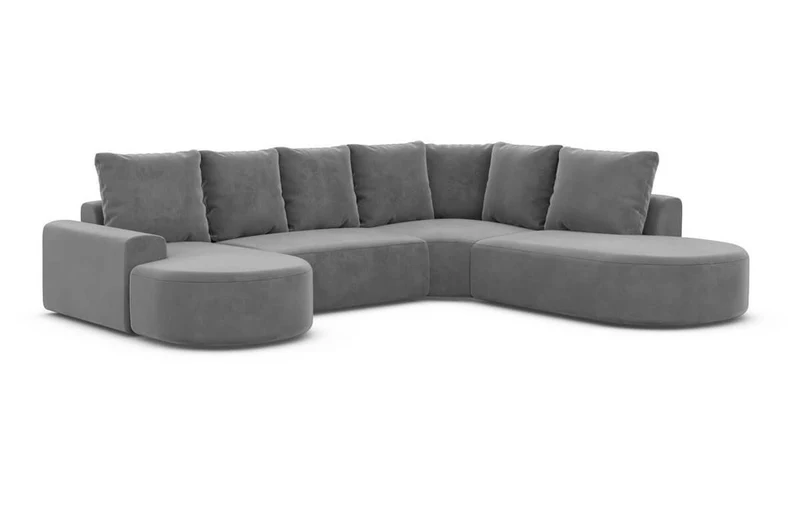 Wohnlandschaft Gomera Lounge U-Form aus Stoff
