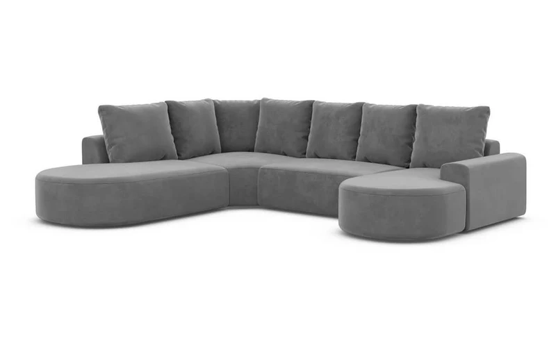 Wohnlandschaft Gomera Lounge U-Form aus Stoff