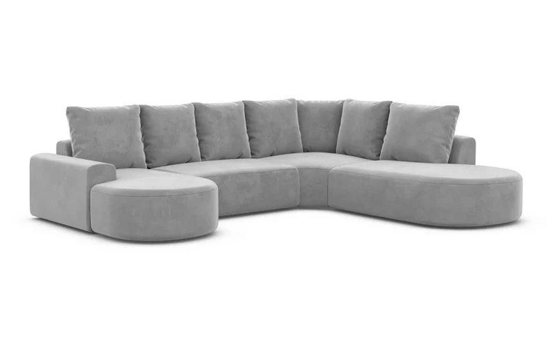 Wohnlandschaft Gomera Lounge U-Form aus Stoff