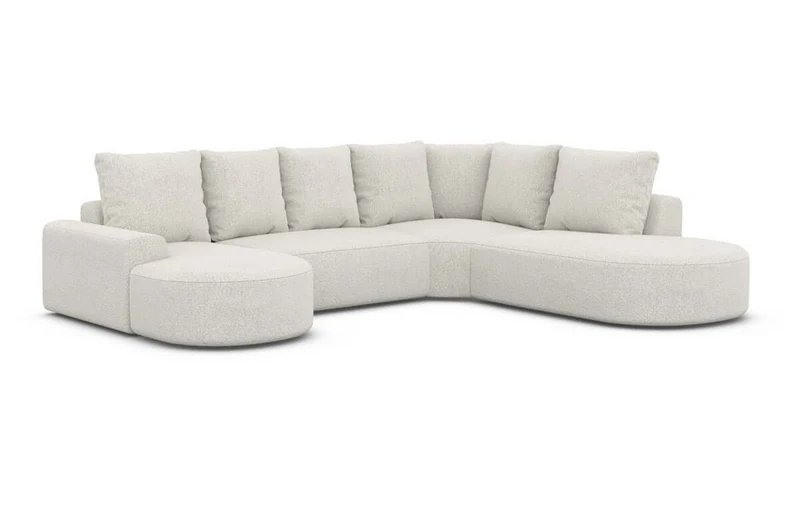 Wohnlandschaft Gomera Lounge U-Form aus Stoff