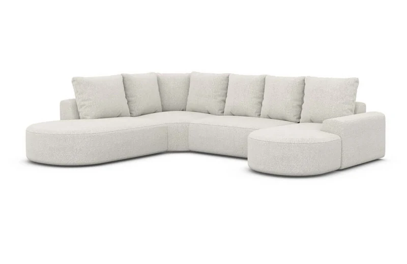 Wohnlandschaft Gomera Lounge U-Form aus Stoff
