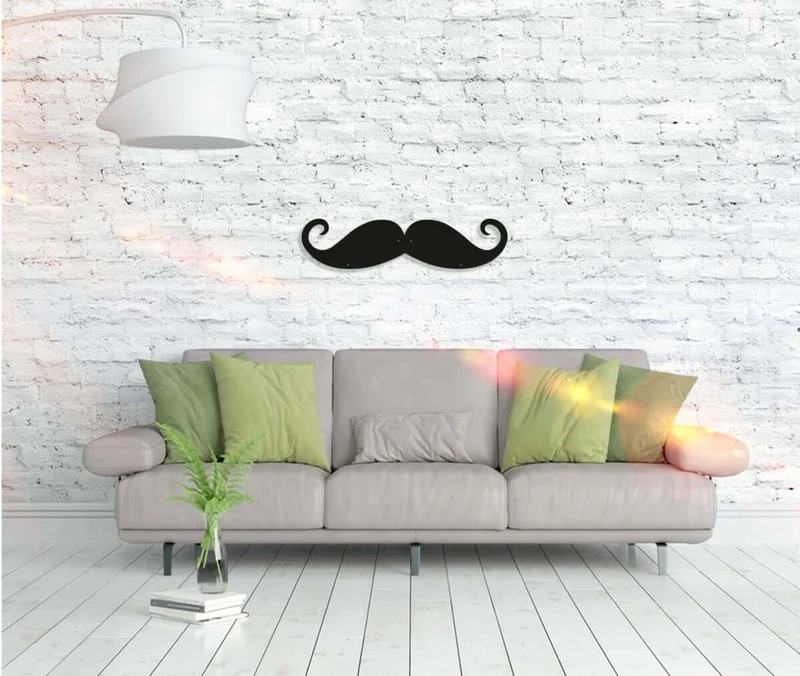 Wandbild Mustache