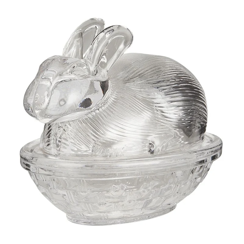Ib Laursen Glas Hase mit Deckel
