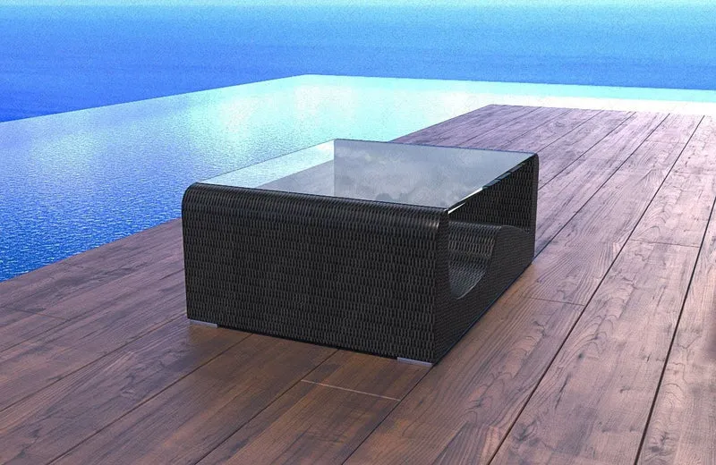 Couchtisch Polyrattan Wave Robust