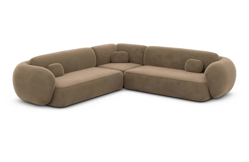 Couch Altea L-Form in Stoff