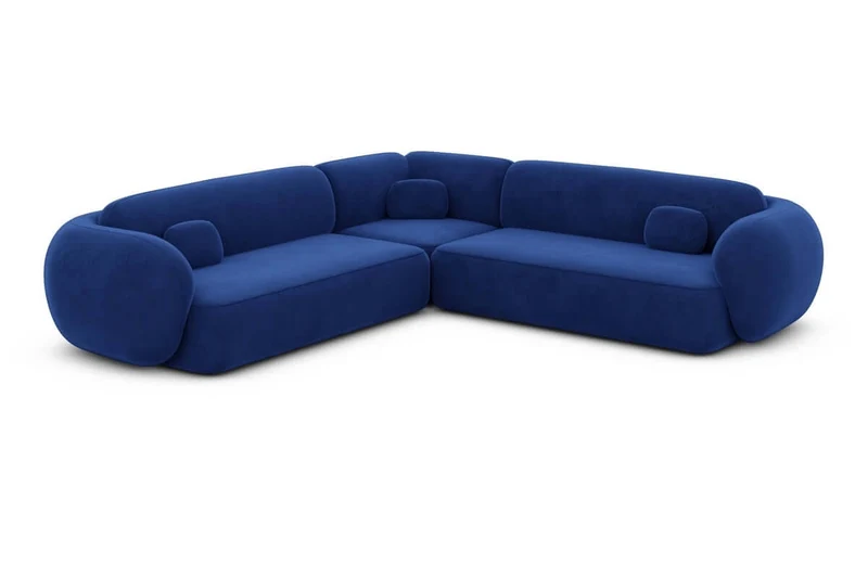 Couch Altea L-Form in Stoff