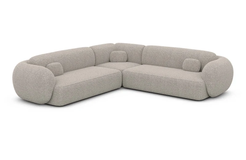 Couch Altea L-Form in Stoff