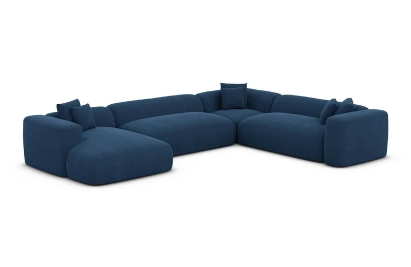 Wohnlandschaft Alcudia XXL U-Form in Stoff