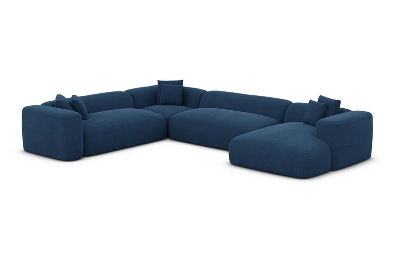 Wohnlandschaft Alcudia XXL U-Form in Stoff