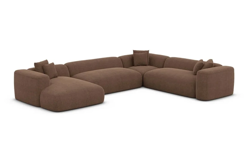 Wohnlandschaft Alcudia XXL U-Form in Stoff