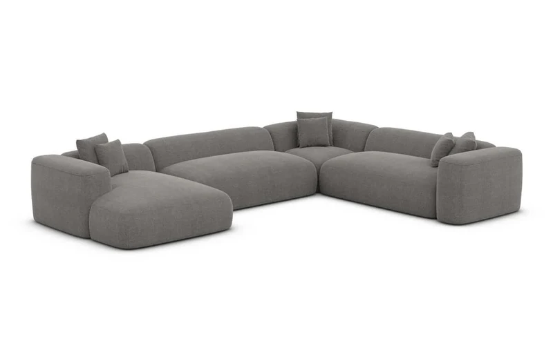 Wohnlandschaft Alcudia XXL U-Form in Stoff