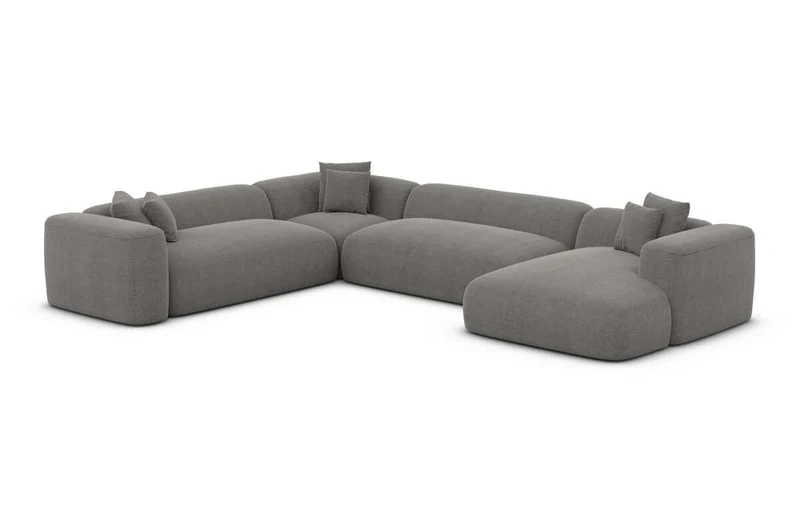 Wohnlandschaft Alcudia XXL U-Form in Stoff