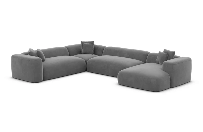 Wohnlandschaft Alcudia XXL U-Form in Stoff