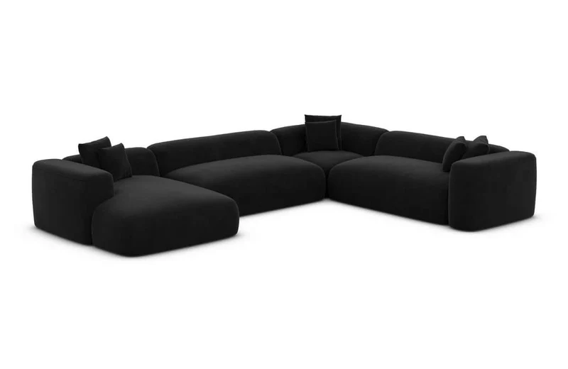 Wohnlandschaft Alcudia XXL U-Form in Stoff