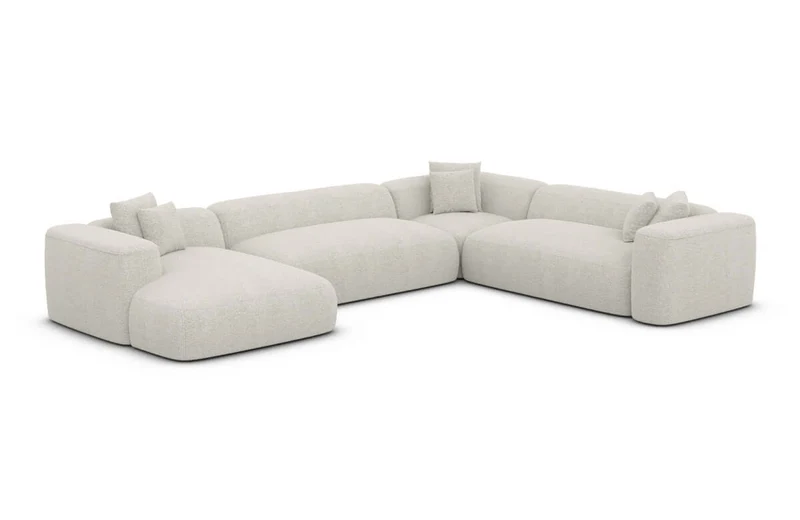 Wohnlandschaft Alcudia XXL U-Form in Stoff