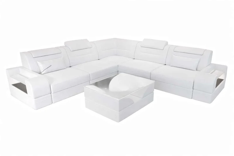 Mini Ecksofa Trivento L-Form in Leder