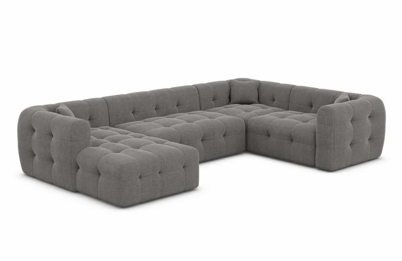 Couchlandschaft Sevilla U-Form in Stoff