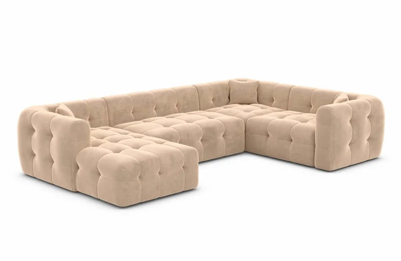Couchlandschaft Sevilla U-Form in Stoff