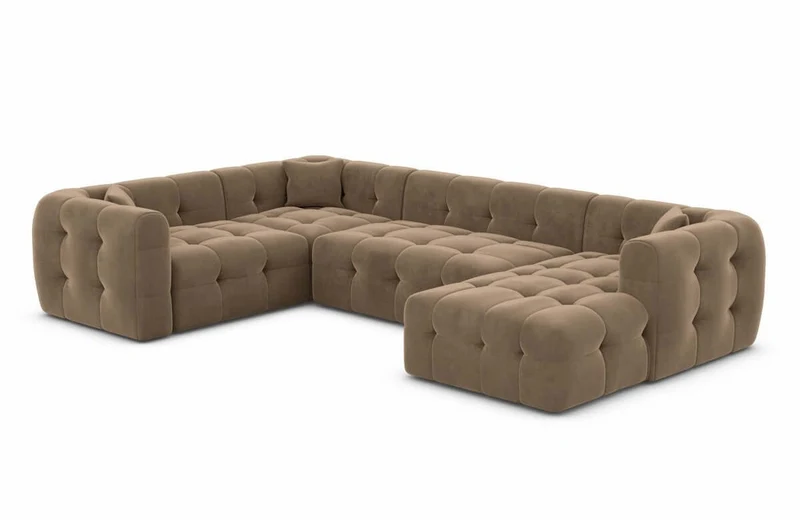 Couchlandschaft Sevilla U-Form in Stoff