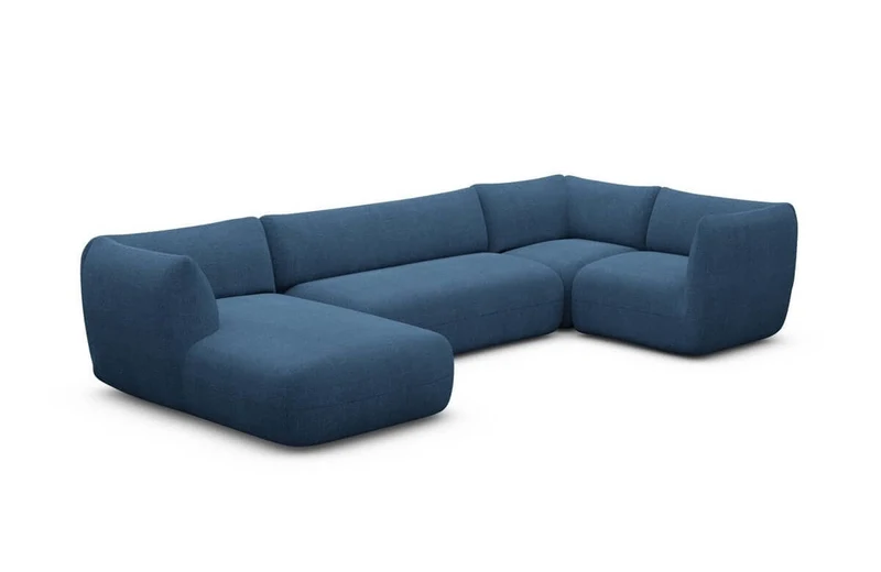 Stoff Wohnlandschaft Madrid U-Form