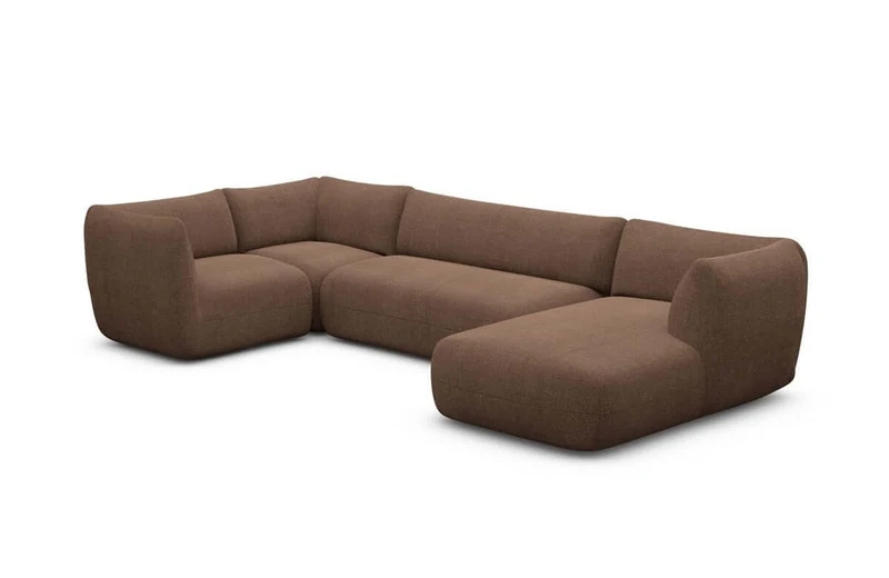 Stoff Wohnlandschaft Madrid U-Form