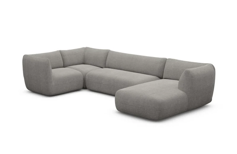 Stoff Wohnlandschaft Madrid U-Form