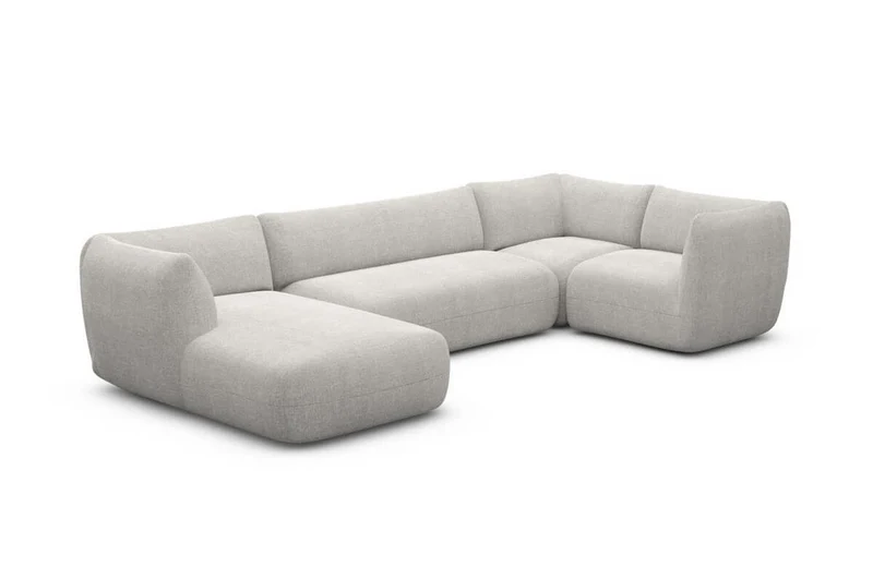 Stoff Wohnlandschaft Madrid U-Form