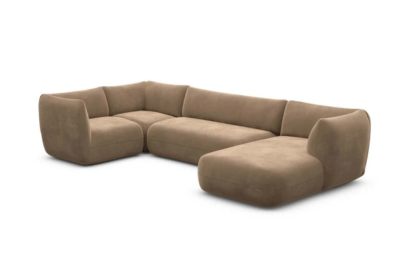 Stoff Wohnlandschaft Madrid U-Form