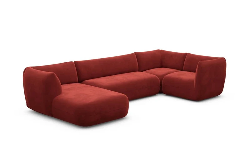 Stoff Wohnlandschaft Madrid U-Form