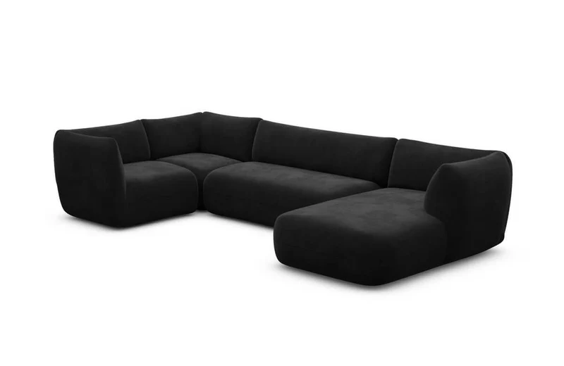 Stoff Wohnlandschaft Madrid U-Form