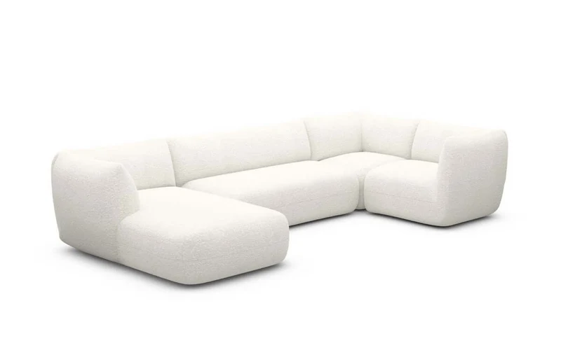 Stoff Wohnlandschaft Madrid U-Form