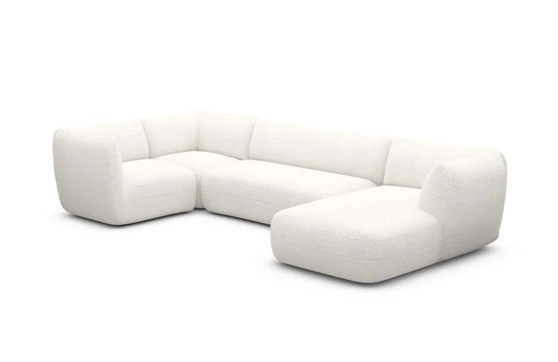 Stoff Wohnlandschaft Madrid U-Form