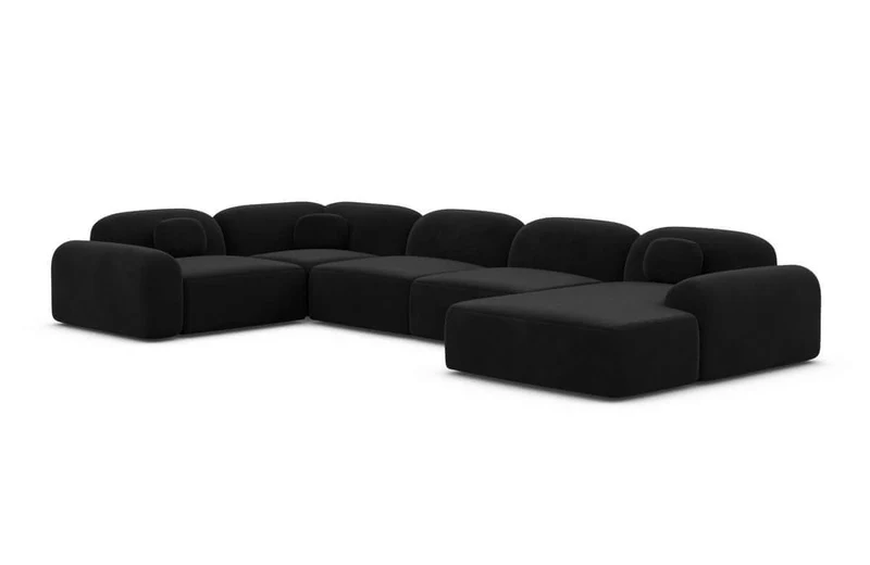 Wohnlandschaft Barcelona U-Form aus Stoff