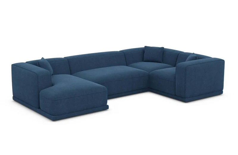 Stoff Wohnlandschaft Merida U-Form