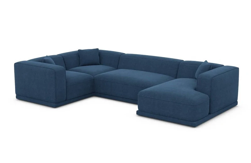 Stoff Wohnlandschaft Merida U-Form
