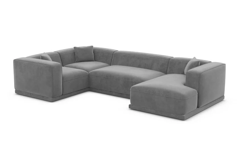 Stoff Wohnlandschaft Merida U-Form
