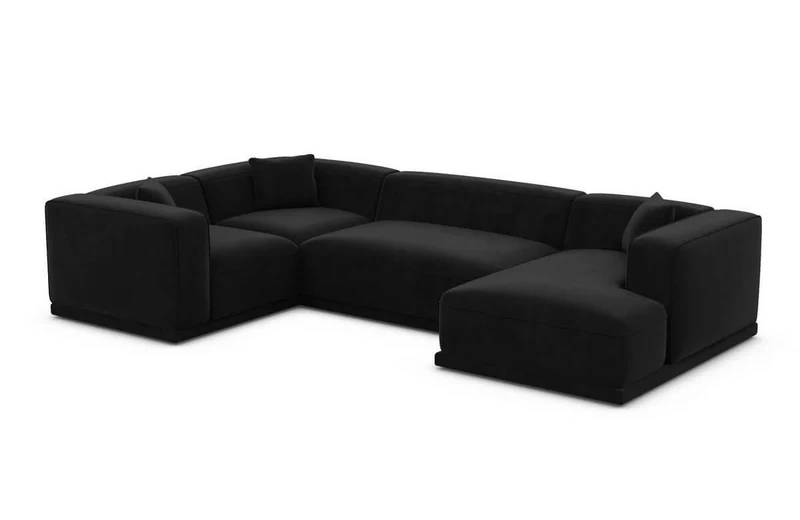 Stoff Wohnlandschaft Merida U-Form