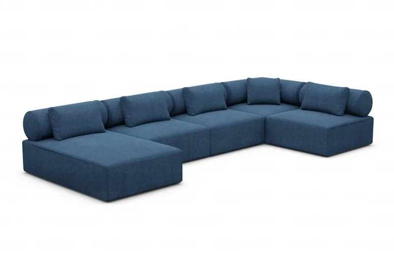 Couchlandschaft Laguardia U-Form in Stoff
