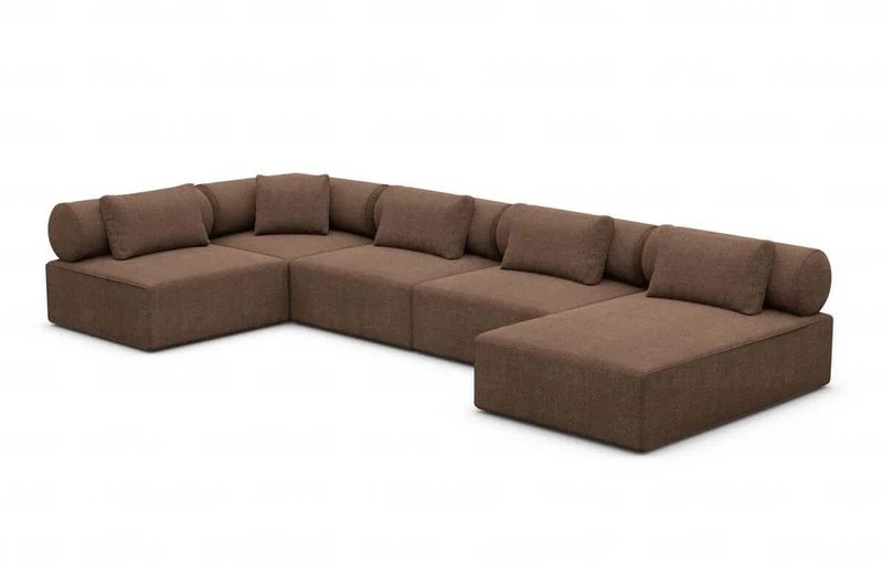 Couchlandschaft Laguardia U-Form in Stoff