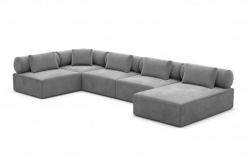 Couchlandschaft Laguardia U-Form in Stoff