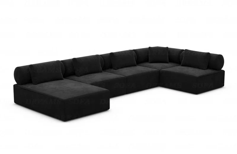 Couchlandschaft Laguardia U-Form in Stoff