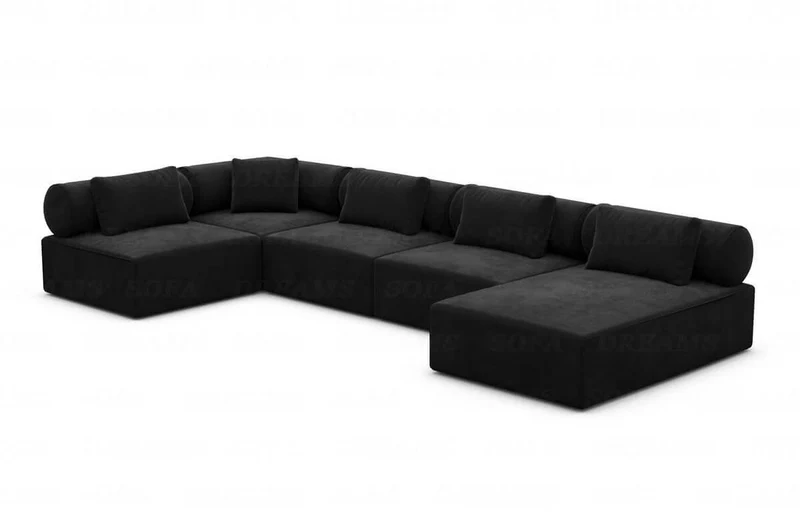 Couchlandschaft Laguardia U-Form in Stoff
