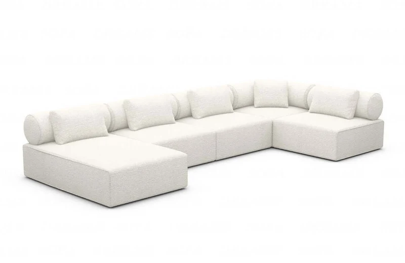 Couchlandschaft Laguardia U-Form in Stoff