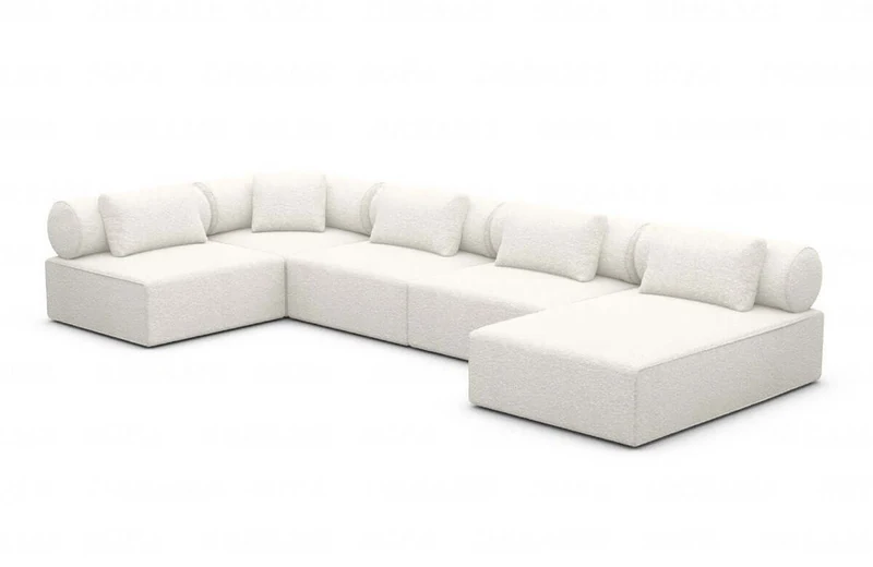 Couchlandschaft Laguardia U-Form in Stoff