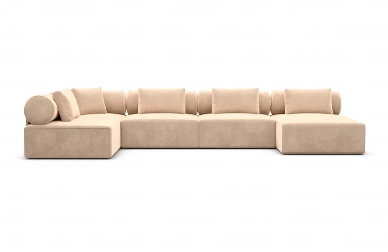 Couchlandschaft Laguardia U-Form in Stoff