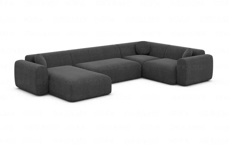 Stoff Wohnlandschaft Cortegada U-Form