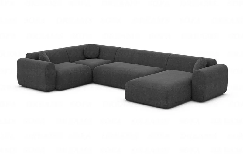 Stoff Wohnlandschaft Cortegada U-Form