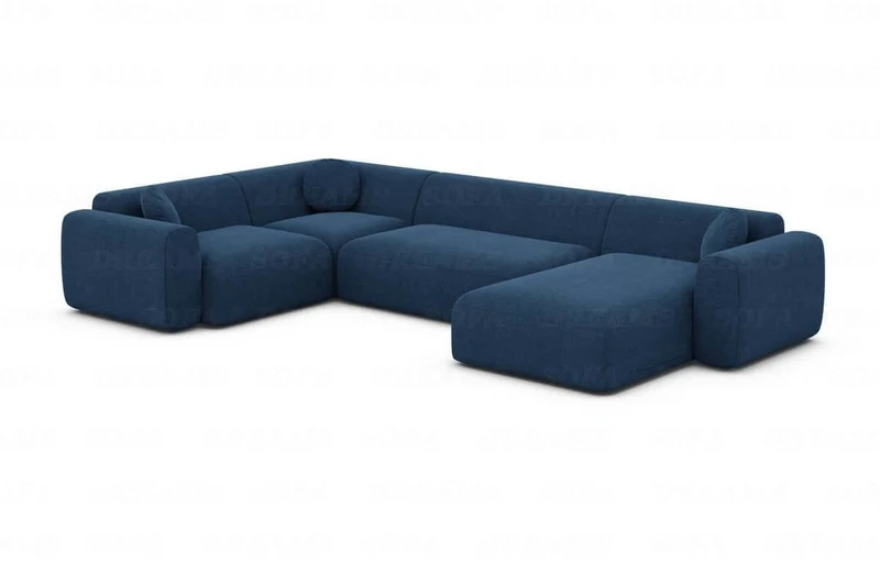 Stoff Wohnlandschaft Cortegada U-Form